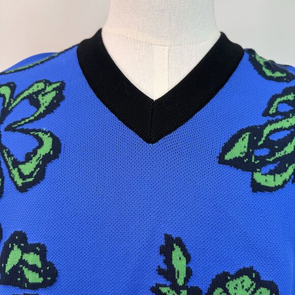 NWT DSquared2 Mens Pullover Sweater Floral Hawaiian Colorful V Neck XS - Picture 2 of 14